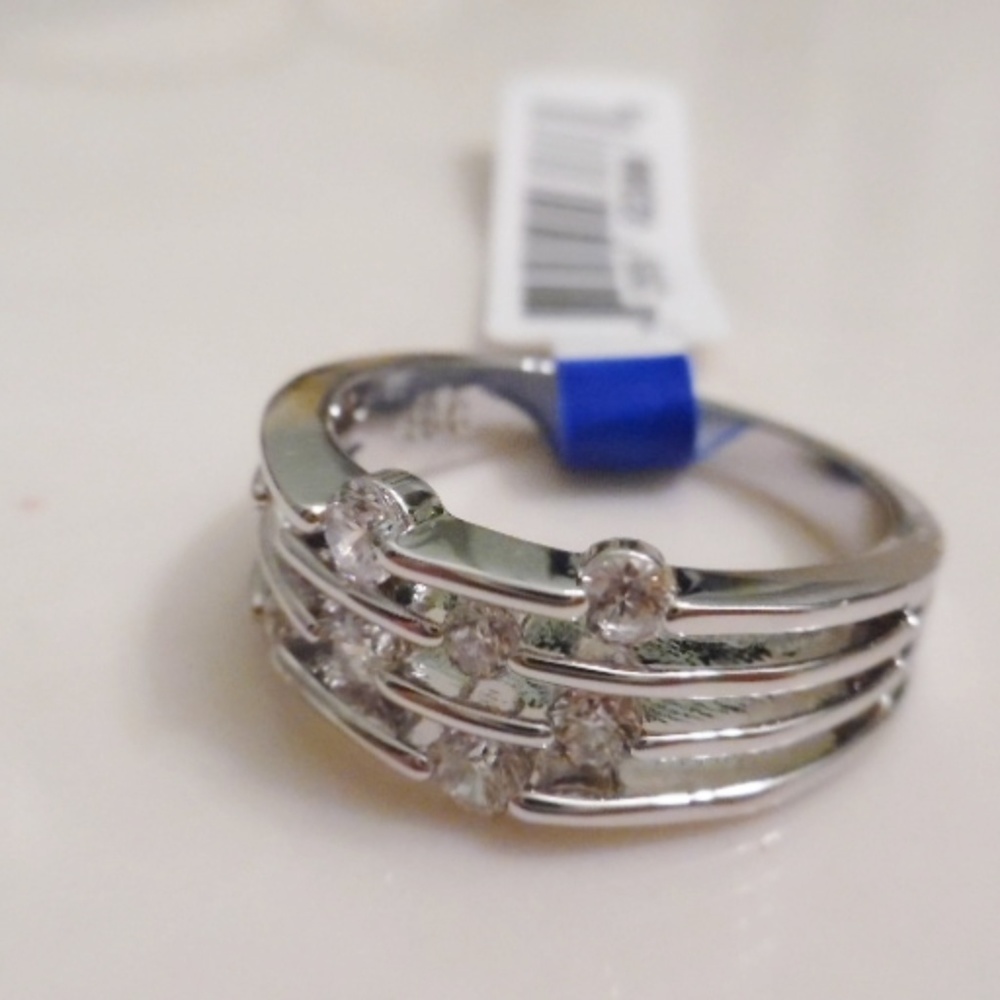 RSC WGP CZ ACCENT RING SZ 7 ,8 ,9 - Picture 2 of 4